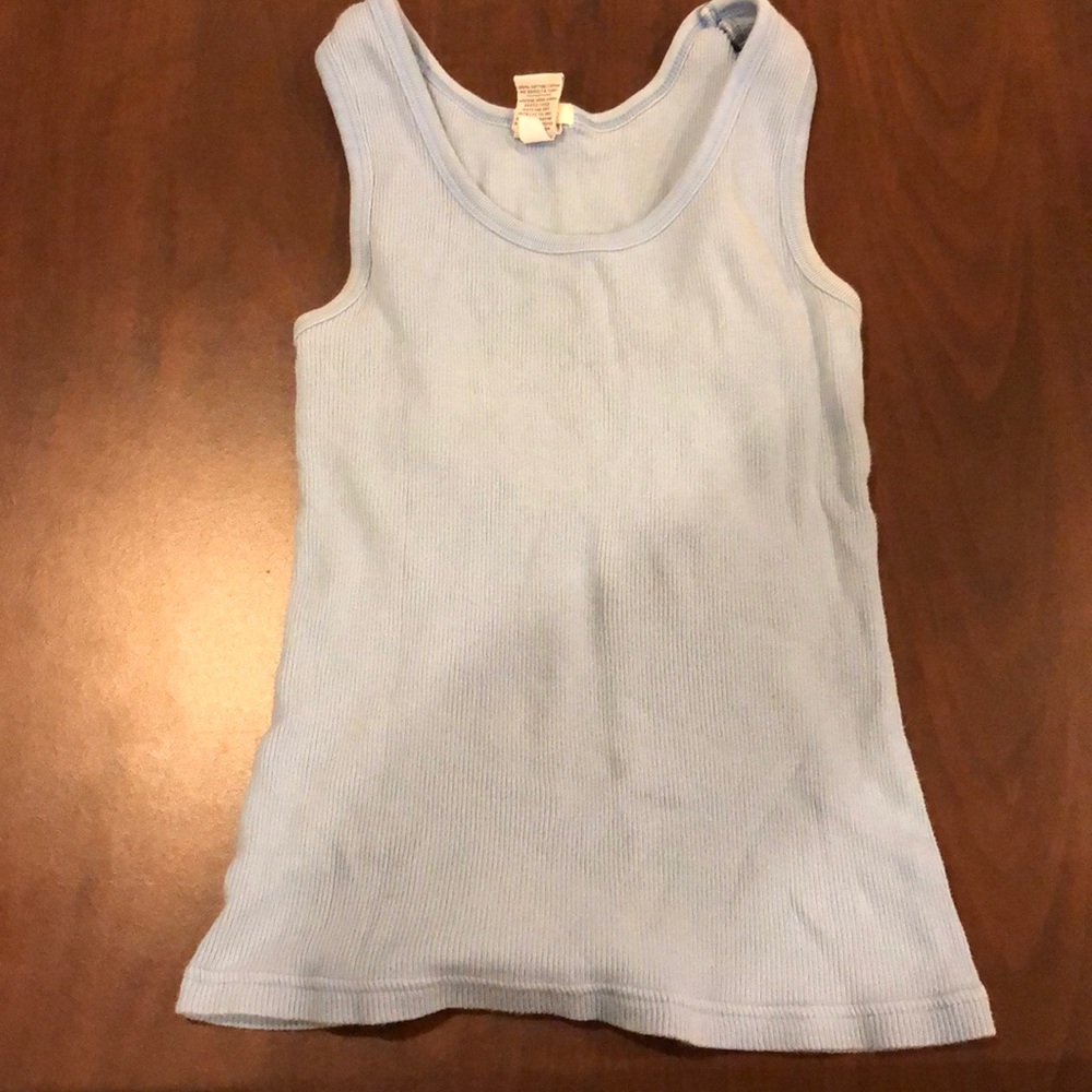 Blue tank top from Old Navy